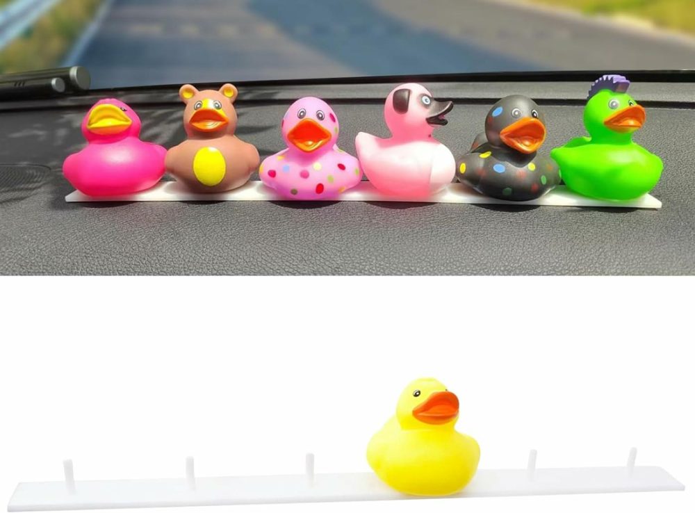 1 Duck Holder For Jeep Dashboard With Rubber And Plastic Duck Plugs  Disposable Capable Of Holding Up To 6 Ducks  Ideal For Displaying Jeep-Themed Gifts (Does Not Include Rubber Duck)  |  Bath Toys All Toys Bath Toys