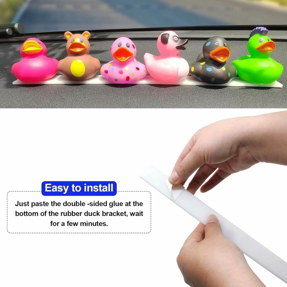 1 Duck Holder For Jeep Dashboard With Rubber And Plastic Duck Plugs  Disposable Capable Of Holding Up To 6 Ducks  Ideal For Displaying Jeep-Themed Gifts (Does Not Include Rubber Duck)  |  Bath Toys All Toys Bath Toys