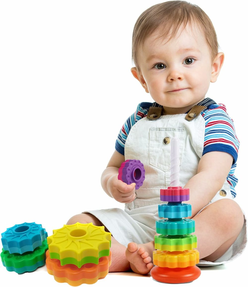 (1 Pcs) Spinning Stacking Toys,Spin Toys For Toddlers 1-3,Strong Abs Plastic,Rainbow Spin Tower,Autism Spin Stack Toys,Suitable For Gifts For Boys And Girls…  |  Sorting & Stacking Toys All Toys Sorting & Stacking Toys