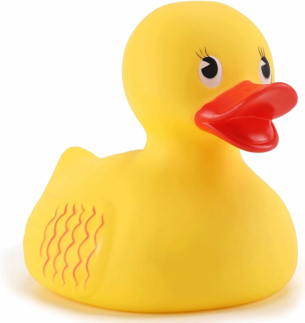 10″ Jumbo Classic Yellow Rubber Duck Bathtime Toy  Floating Fun Pool Preschool Bathtub Toy  Giant Flexible Large Yellow Duck For Kids  |  Bath Toys All Toys Bath Toys