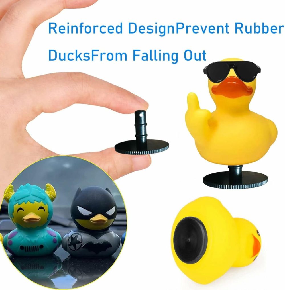 10 Pcs Duck Holder – 2024 Upgraded Air Vents – Dual Buckle Anti-Slip Rubber Duck Plug For Car Dash And Fixed Display,Duck Mounts Gift For Jeep Lover （Excluding Rubber Duck） (10)  |  Bath Toys All Toys Bath Toys