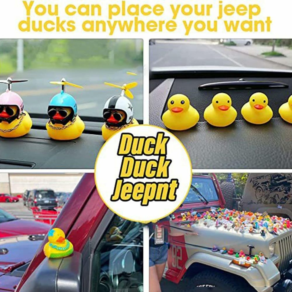 10 Pcs Duck Holder – 2024 Upgraded Air Vents – Dual Buckle Anti-Slip Rubber Duck Plug For Car Dash And Fixed Display,Duck Mounts Gift For Jeep Lover （Excluding Rubber Duck） (10)  |  Bath Toys All Toys Bath Toys