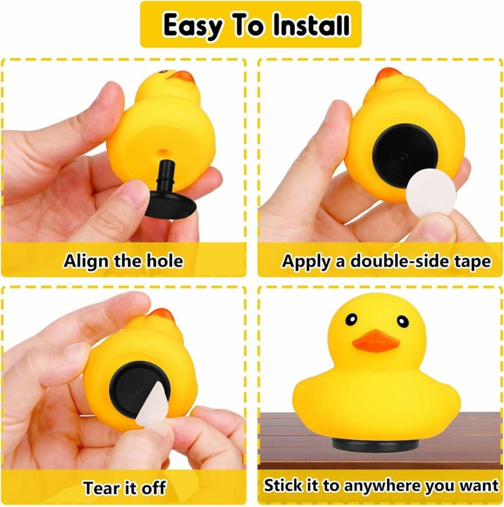 10 Pcs Duck Holder – 2024 Upgraded Air Vents – Dual Buckle Anti-Slip Rubber Duck Plug For Car Dash And Fixed Display,Duck Mounts Gift For Jeep Lover （Excluding Rubber Duck） (10)  |  Bath Toys All Toys Bath Toys