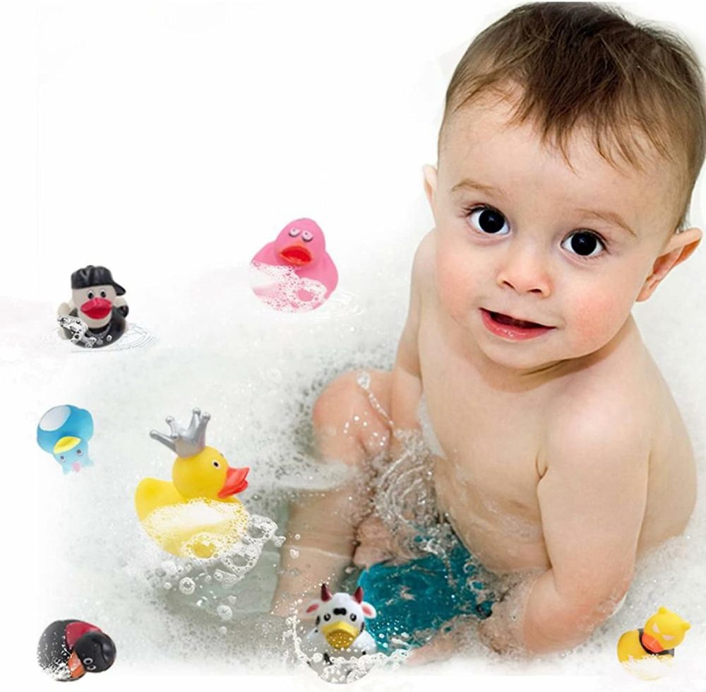 100 Pack Rubber Duck For Jeeps Ducking – 2″ Bulk Floater Duck For Kids – Baby Bath Toy Assortment – Party Favors  Birthdays  Bath Time  And More (50 Varieties)  |  Bath Toys All Toys Bath Toys