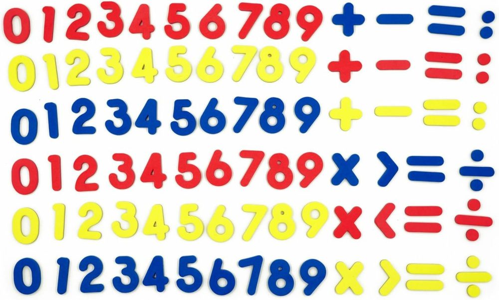 102Pcs Magnetic Numbers For Basic Math Mathematics Education  |  Magnetic Letters & Words All Toys Magnetic Letters & Words