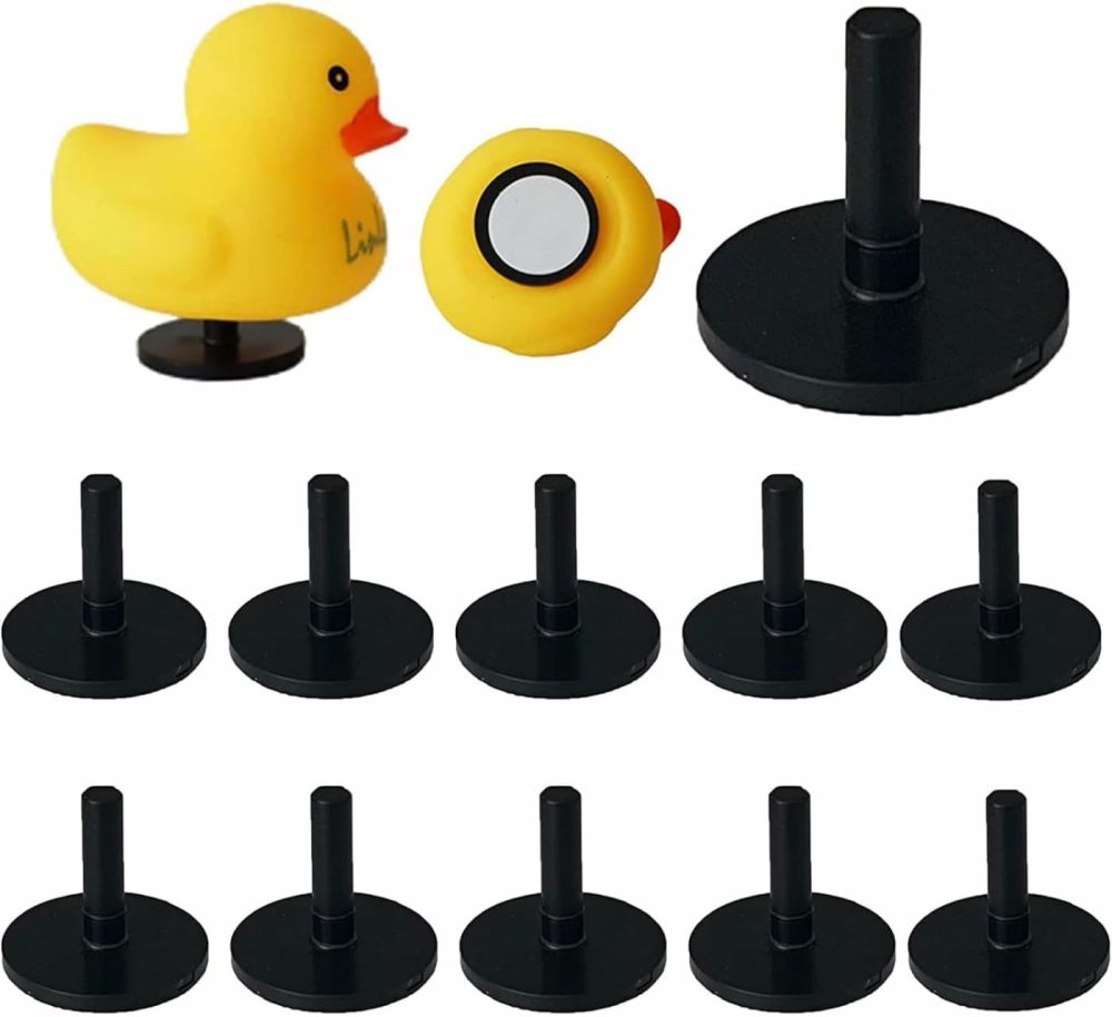 10Pcs Duck Plug – Rubber Duck Mount,Flock Locker Rubber Duck Holder For Jeep Dash And Fixed Display,Gift For Jeep Loverincludes Double Sided Stickers Inside （Excluding Rubber Duck） (Black-10Pcs)  |  Bath Toys All Toys Bath Toys