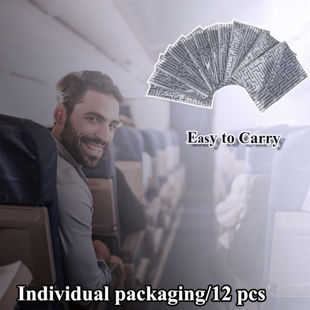 12 Pack Airplane Tray Cover  Disposable Airplane Tray Table Cover  Airplane Travel Essentials For Toddlers/Kids/Adults  Travel Must Haves Suitable For Airplane Seat Tray Table  |  Car Seat & Stroller Toys All Toys Car Seat & Stroller Toys