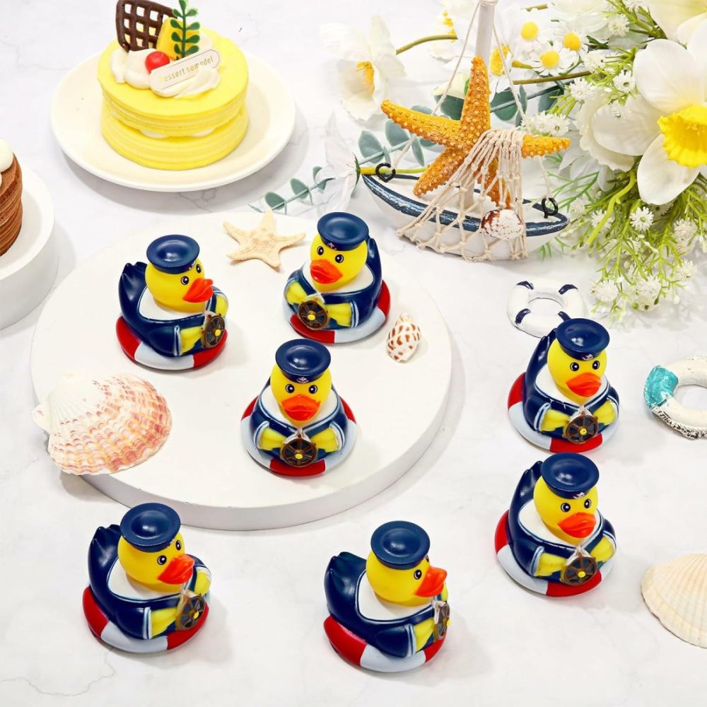 12 Pcs Cruise Ships Rubber Ducks 2 Inch Nautical Rubber Duck Bulk Cruise Ducks Sailing Rubber Ducks Cruise Ship Duck For Party Gift Classroom Bath Carnival Pool  |  Bath Toys All Toys Bath Toys