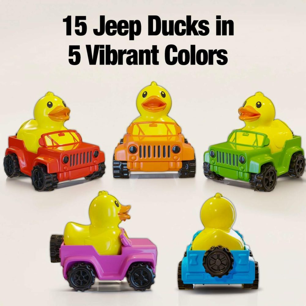 15 Jeep Ducks Rubber Ducks. 5 Classic Colors – 2.8 Inch – Bath Ducks The Shape Of A Vehicle  Great For Jeep Ducking –  Rubber Ducks In A Jeep  |  Bath Toys All Toys Bath Toys