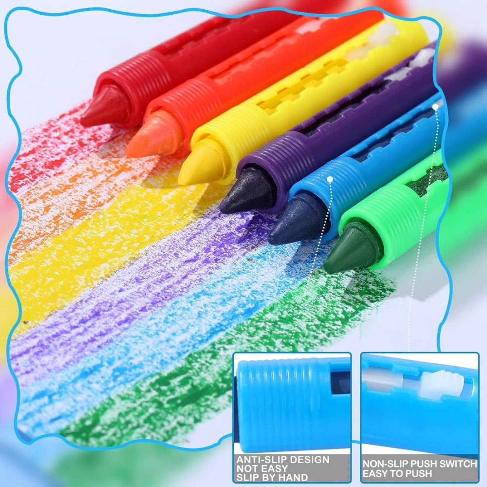 18 Pieces Bath Crayons Bathtub Crayons Washable Easy Clean Bathtime Crayons Colorful Bathtub Markers Toys Shower Crayons Bath Paint For Toddlers Kids  |  Bath Toys All Toys Bath Toys