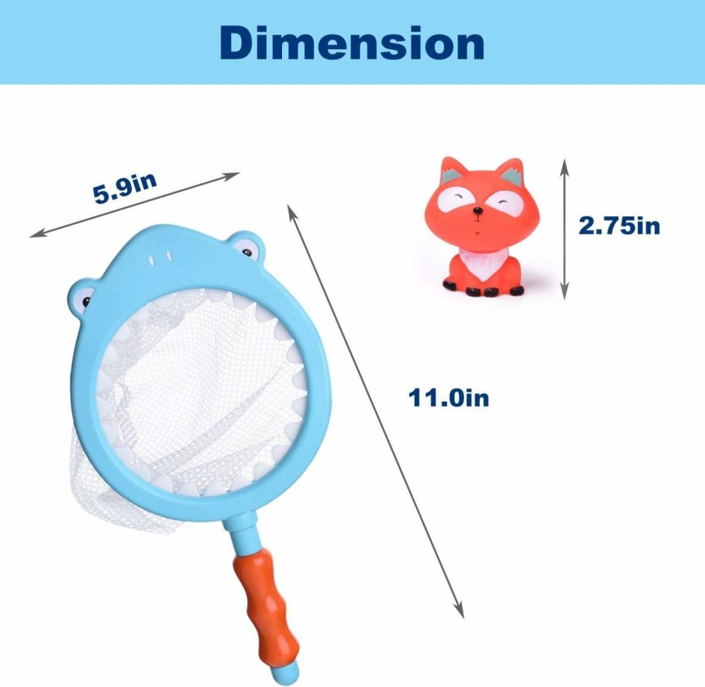 18Pcs Baby Bath Toys With Soft Cute Ocean Animals Bath Squirters And Fishing Net  Water Toys For Kids  |  Bath Toys All Toys Bath Toys