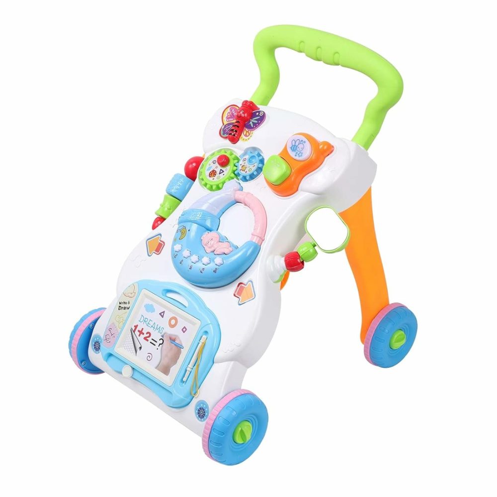 2 In 1 Sit To Stand Baby Walker With Music And Light  Push Toys For Toddlers 1-3 For Learning To Walk  Baby Walking Toys 6 To 12 Months For Infants Babies Toddlers Boys Girls  |  Push & Pull Toys All Toys Multicolor