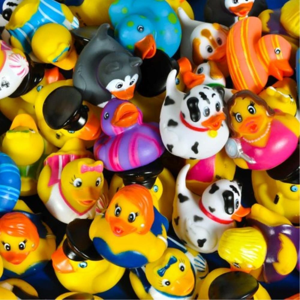 2 Inch Rubber Ducky Assortment  50 Pieces Per Order  |  Bath Toys All Toys Bath Toys