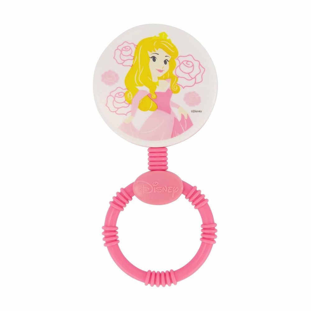 2 Pack  Princess Character Shape Rattle And Keyring Teether  Premium Toddler Birthday Toys  Infant Teething Toys  Great For Newborn Shower Gifts  |  Teethers All Toys Pink Princess II