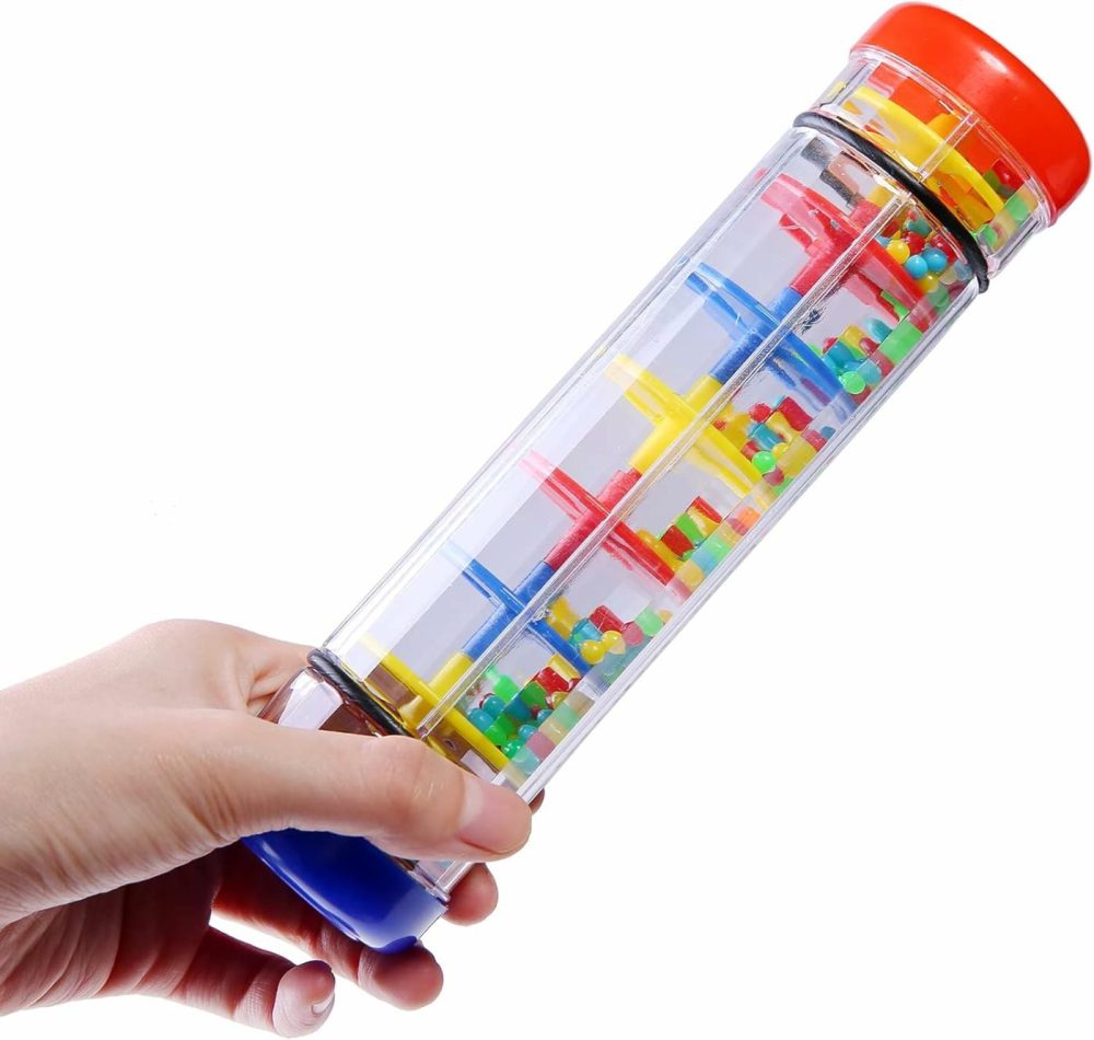 2 Pack Rainmaker Rain Stick Musical Instrument For Babies  Toddlers And Kids  8 Inch Rainfall Rattle Tube Rainstick Shaker Toy  |  Rattles & Plush Rings All Toys Rattles & Plush Rings