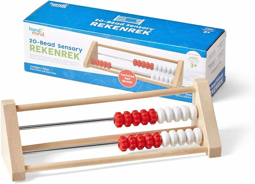 20 Bead Wooden Sensory Rekenrek  Abacus For Kids Math  Math Manipulatives Kindergarten  Counting Rack For Kids  Counters For Kids Math  Educational Toys For Elementary Kids (Set Of 1)  |  Abacuses Abacuses Abacuses