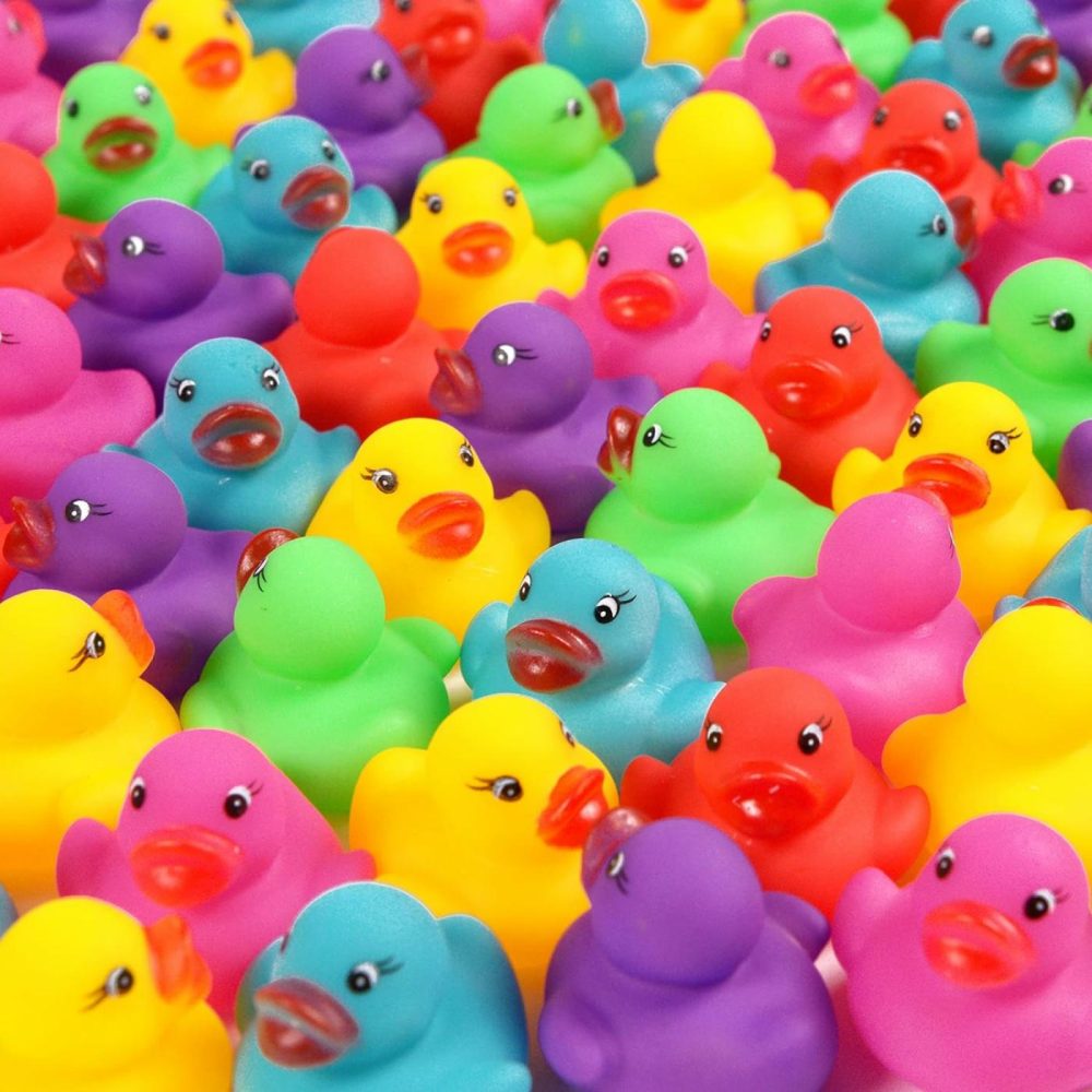 228-Pack Mini Rubber Ducks Set  Mini Colorful Rubber Duckies Bath Toy For Child,Float & Squeak Tiny Ducks Pool Toy Set For Kids Party Favors,Birthday Party Supplies,Prize Rewards  |  Bath Toys All Toys Bath Toys