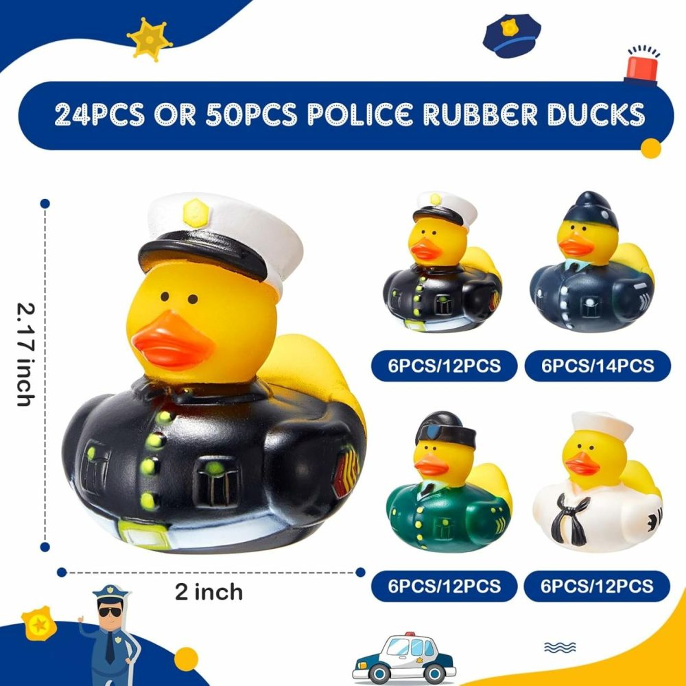 24 Pcs 2.17 Inches Military Ducks Uniform Armed Forces Military Rubber Ducks Military Party Favors Cool Rubber Ducks For Shower Birthday Party Gift  |  Bath Toys All Toys Bath Toys