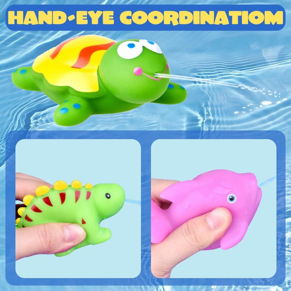 24 Pcs Bath Toys For Toddlers  Sea Animals & Cars Squirter Bath Toys  No Mold Bathtub Toys With Storage Bag   Baby Bath Toys For Pool  Toddler Bath Toys For Kids Party Favors Age1-3  |  Bath Toys All Toys Bath Toys