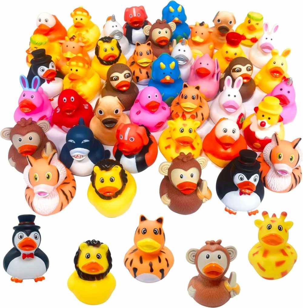 27 Pcs Rubber Ducks For Jeep Baby Showers Accessories Duckies Bath Toys For Kids Girls Boys Holiday Party Favors Gift Exchange(Animal)  |  Bath Toys All Toys Bath Toys