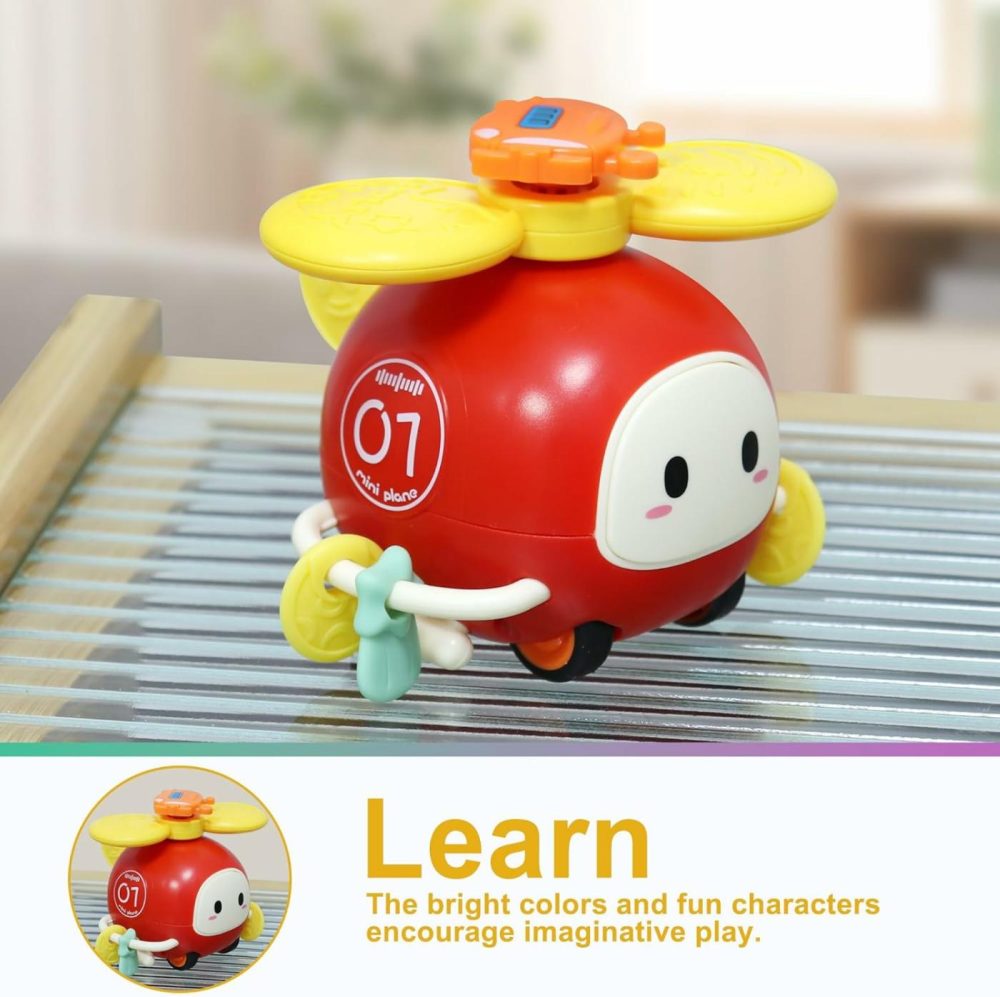 3-In-1 Spinner Toys High Chair Toy Table Toys For Kids  Car Toys And Helicopter Push Pull Toys Sucker Suction Toys For Child  Spinner Bath Toys For Baby Toddlers Infant  |  Bath Toys All Toys Bath Toys