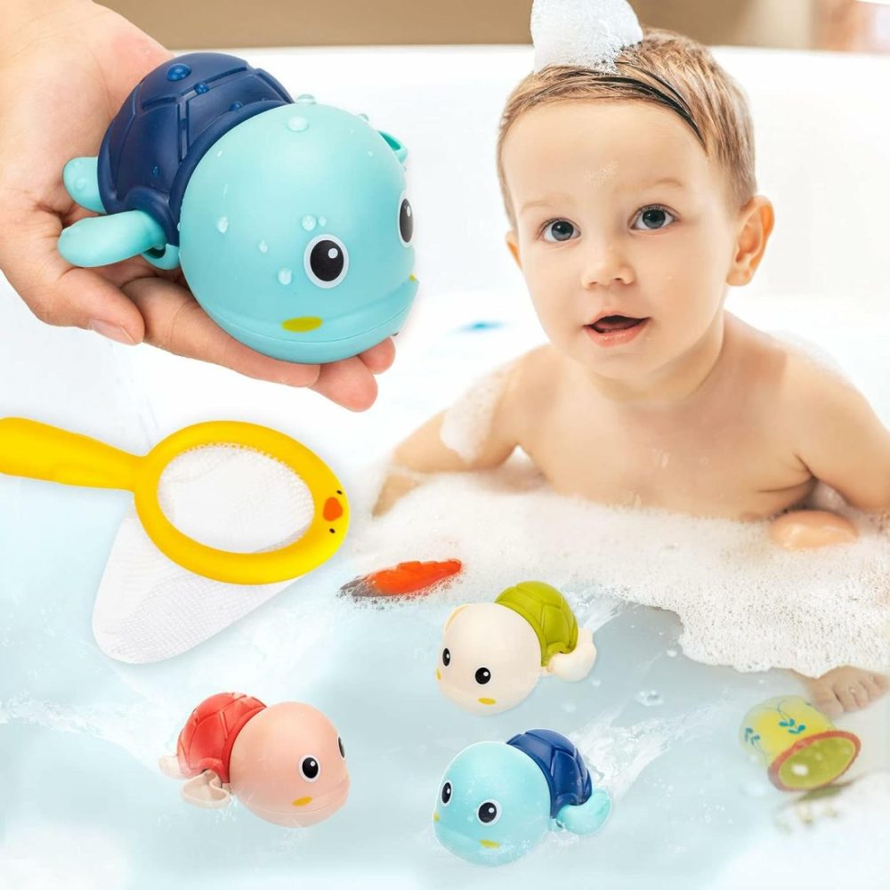 3 Pack Baby Bath Toys Swimming Turtle Water Bath Toys For Toddlers 1-3  Floating Wind Up Toys For 1-5 Year Old Boy Girls  New Born Baby Infant Bathtub Water Toys  Preschool Toddler Pool Toys  |  Bath Toys All Toys Bath Toys