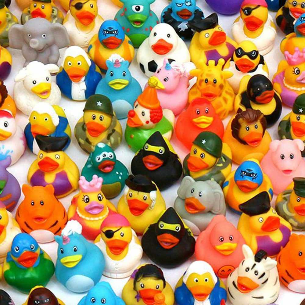 30 Pack Rubber Duck For Jeeps Ducking – 2″ Bulk Floater Duck For Kids – Baby Bath Toy Assortment – Party Favors  Birthdays  Bath Time  And More (30 Varieties)  |  Bath Toys All Toys Bath Toys