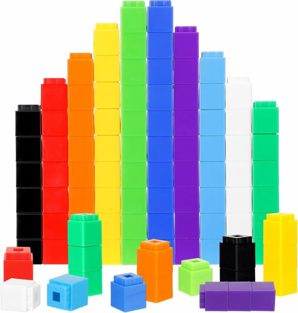 300 Pcs Counting Cubes  Plastic Counting Blocks  Colorful Math Cubes  Math Manipulatives Classroom Learning Supplies  Preschool Learning Materials  Counting Toys (Simple Style)  |  Activity Cubes Activity Cubes Activity Cubes