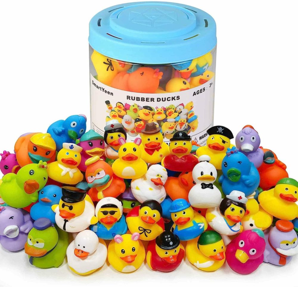 30Pcs Rubber Ducks Bath Toys For Toddlers 1-3,Assorted Duckies Bathtime Soft Baby Pool Toys Birthday Gifts  |  Bath Toys All Toys Bath Toys