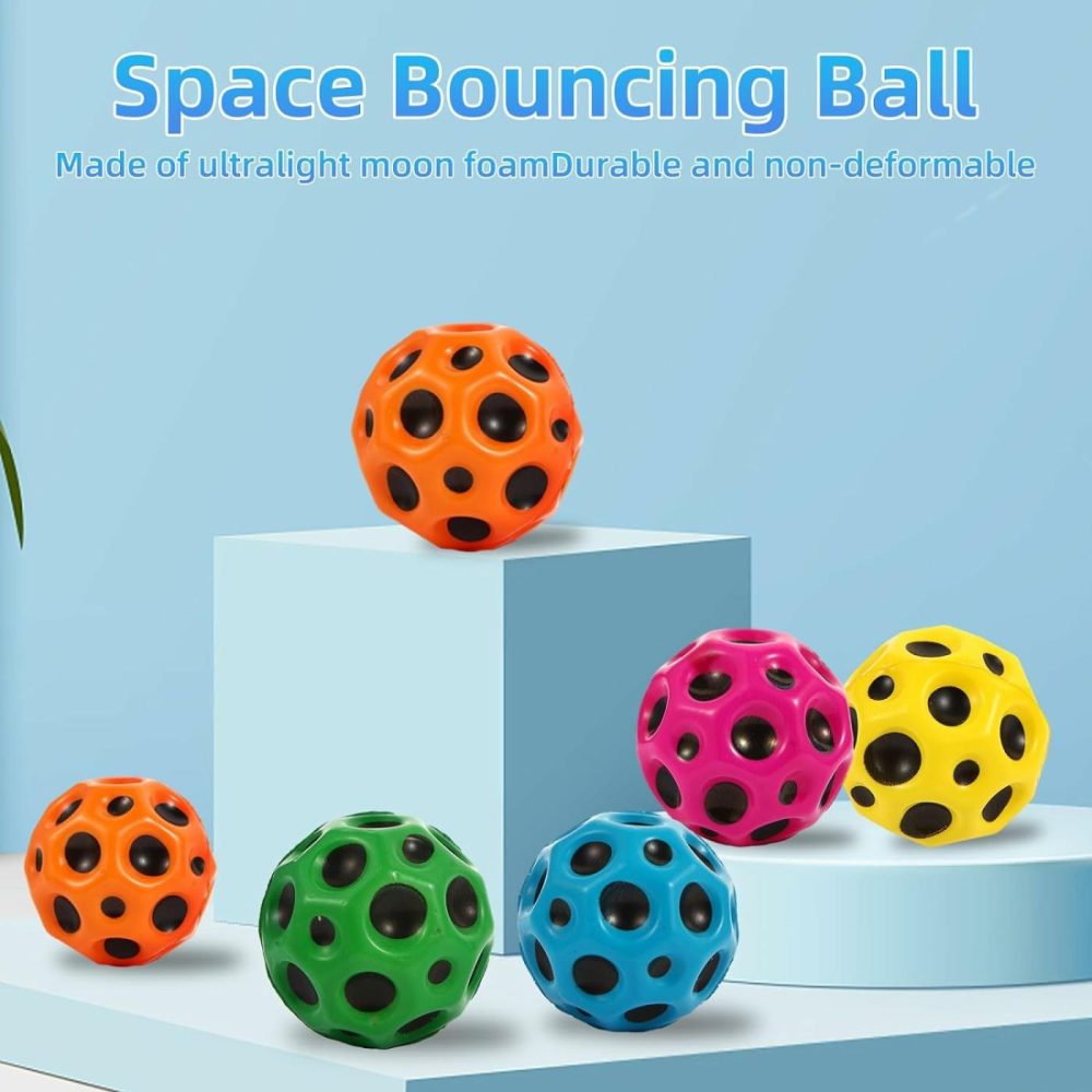 3Pcs Mini Super High Bouncing Balls Toys,Rubber Space Balls Toy For Kids Adults  Sport Training Ball For Indoor Outdoor Play  Sensory Balls For Toddlers Boys Girls  |  Balls All Toys [MA]