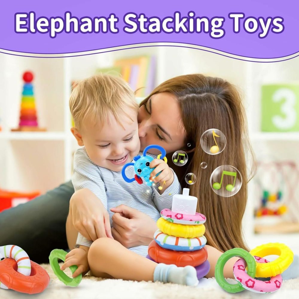 4 In 1 Baby Toy For 6 12 18 Month  Montessori Toys For Babies 6-12 Months  Baby Busy Cube Toys  Stacking Toys  Unicorn Pull String Travel Toy  Piano Xylophone Toy  Birthday Gift For 5 6 9 Month Baby  |  Sorting & Stacking Toys All Toys Sorting & Stacking Toys