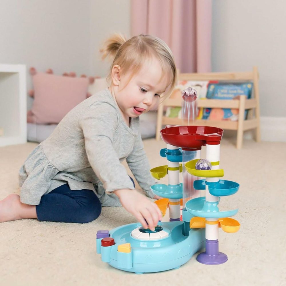 4 Layer Ball Drop Toy And Roll Swirling Tower For Baby And Toddler Toy Busy Ball Popper Toy Ball Activity Toy With Music Lighting,Ball Run Ramp For Baby Learning Preschool Educational Toy  |  Balls All Toys Balls