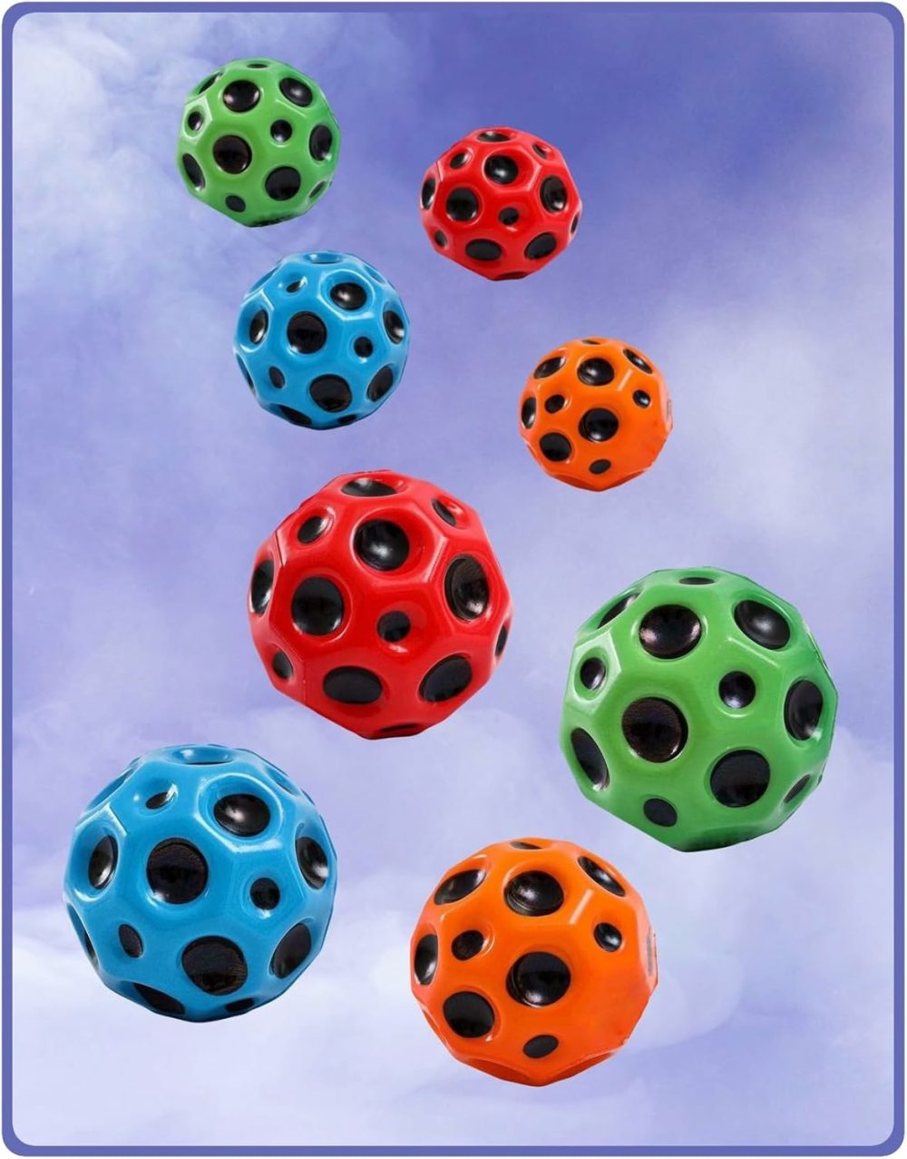 4-Piece Space Ball Set  High Bouncing  Sky Balls  Rubber  Sensory  Stress Relief  Hand-Eye Coordination  Grip And Catch  Kids And Toddlers Fun.  |  Balls All Toys Balls