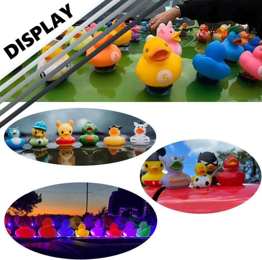 40Pcs Duck Plug – Rubber Duck Mount,Flock Locker Rubber Duck Holder For Jeep Dash And Fixed Display,Gift For Jeep Lover,Black（Excluding Rubber Duck）  |  Bath Toys All Toys Bath Toys