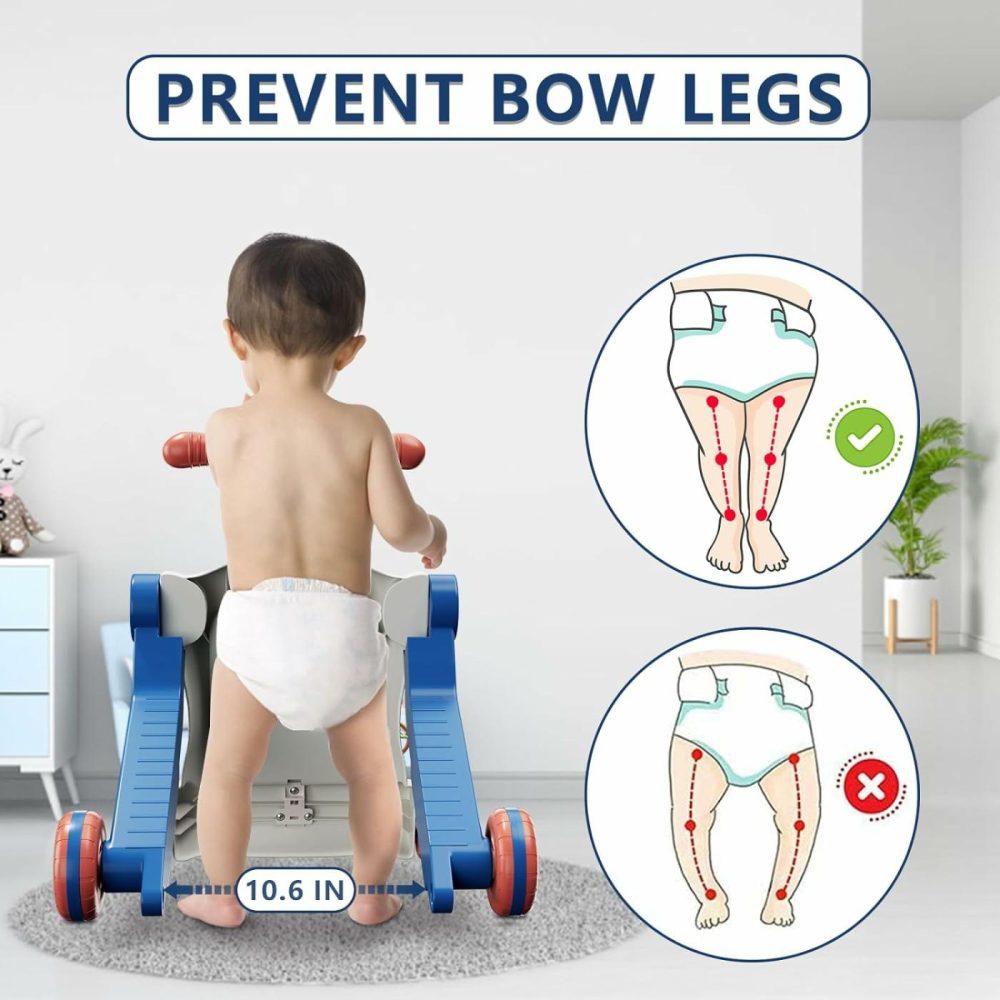 5 In 1 Baby Push Walker For Baby Boy  Activity Center Learning To Walk  Sit To Stand  Early Learning Push Toys For Infant 12 Months  Walking Toys Gift For Toddler Boys  Blue  |  Push & Pull Toys All Toys Push & Pull Toys