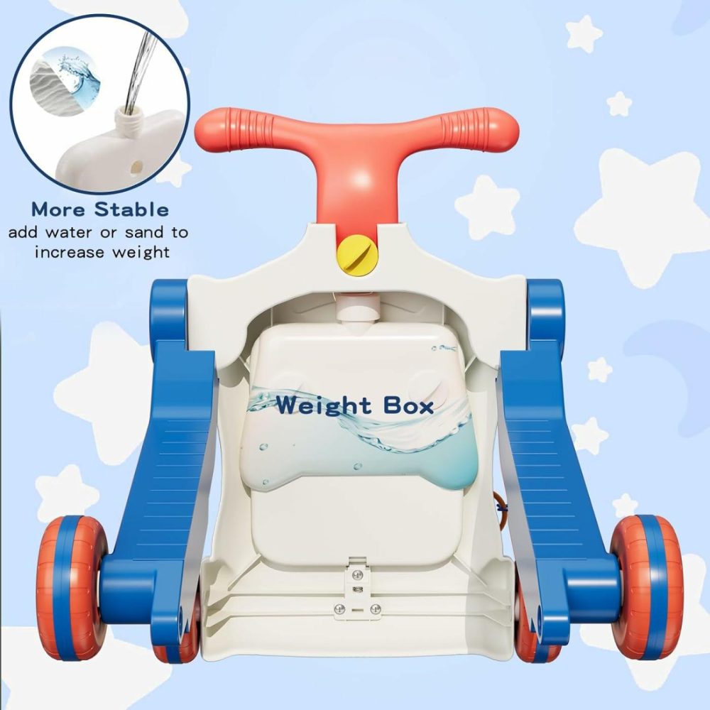 5 In 1 Baby Push Walker For Baby Boy  Activity Center Learning To Walk  Sit To Stand  Early Learning Push Toys For Infant 12 Months  Walking Toys Gift For Toddler Boys  Blue  |  Push & Pull Toys All Toys Push & Pull Toys