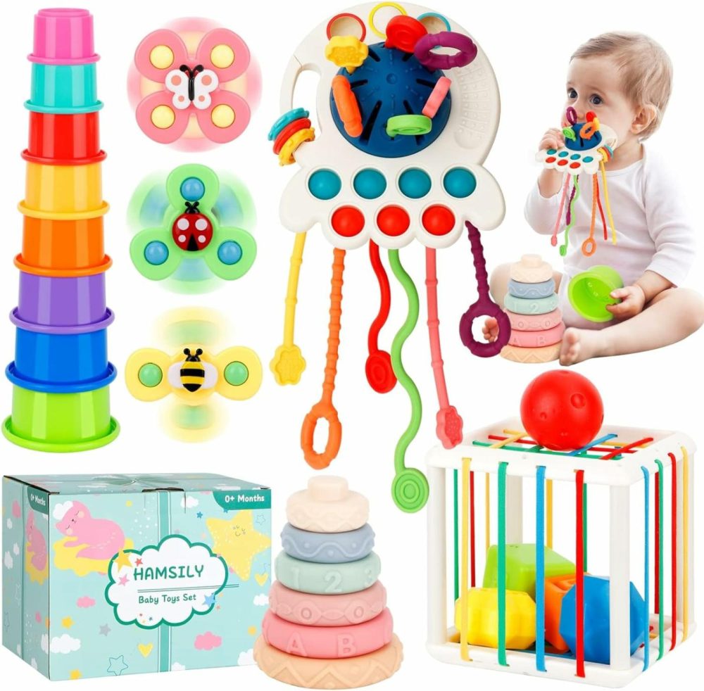 5 In 1 Montessori Toys Gift Set For Babies 0-18 Months – Sensory Learning Activities  |  Sorting & Stacking Toys All Toys Sorting & Stacking Toys