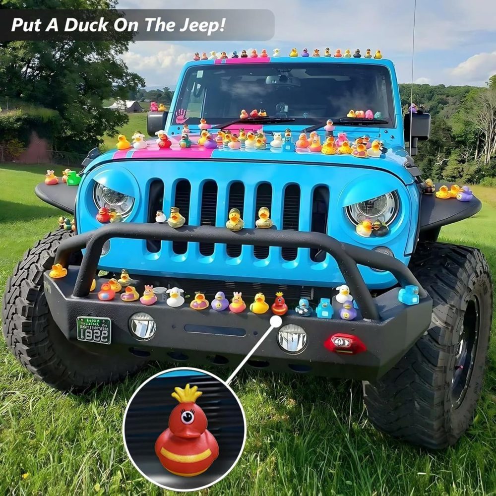 50 Pack Rubber Ducks In Bulk,Assortment Duckies For Jeep Ducking Floater Duck Bath Toys Party Favors  |  Bath Toys All Toys Bath Toys