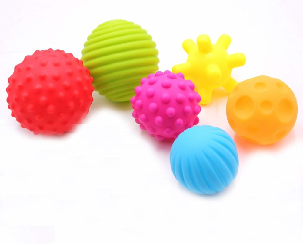 6 Pack Sensory Balls Spray Water Toy For Baby And Kids  Massage Soft & Textured Balls Set Develop Baby’s Tactile Senses Balls For Infant Touch Hand Ball  |  Balls All Toys Balls