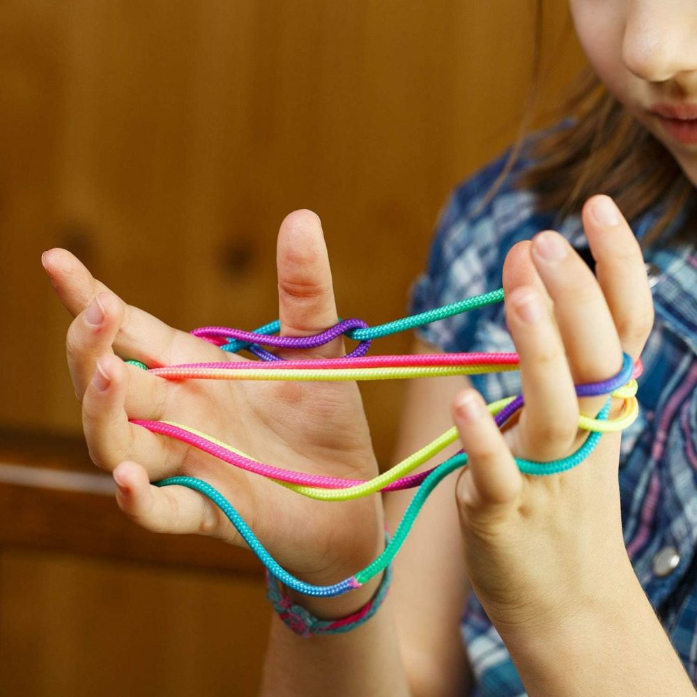 6 Pieces Cats Cradle String String Hand Game Finger String Toy Supplies  165 Cm Length  Rainbow Color  |  Sorting & Stacking Toys All Toys Sorting & Stacking Toys