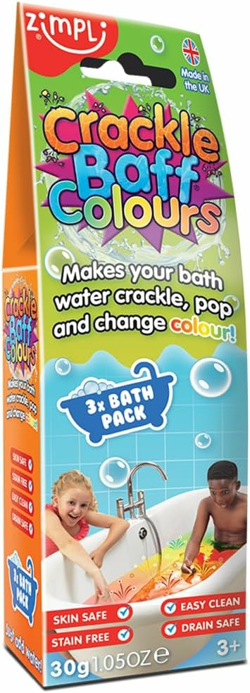 6043 Crackle Baff Colours  3 Bath Pack  Make Water Crackle And Change Colour  Children’s Sensory & Bath Toy  |  Bath Toys All Toys Bath Toys