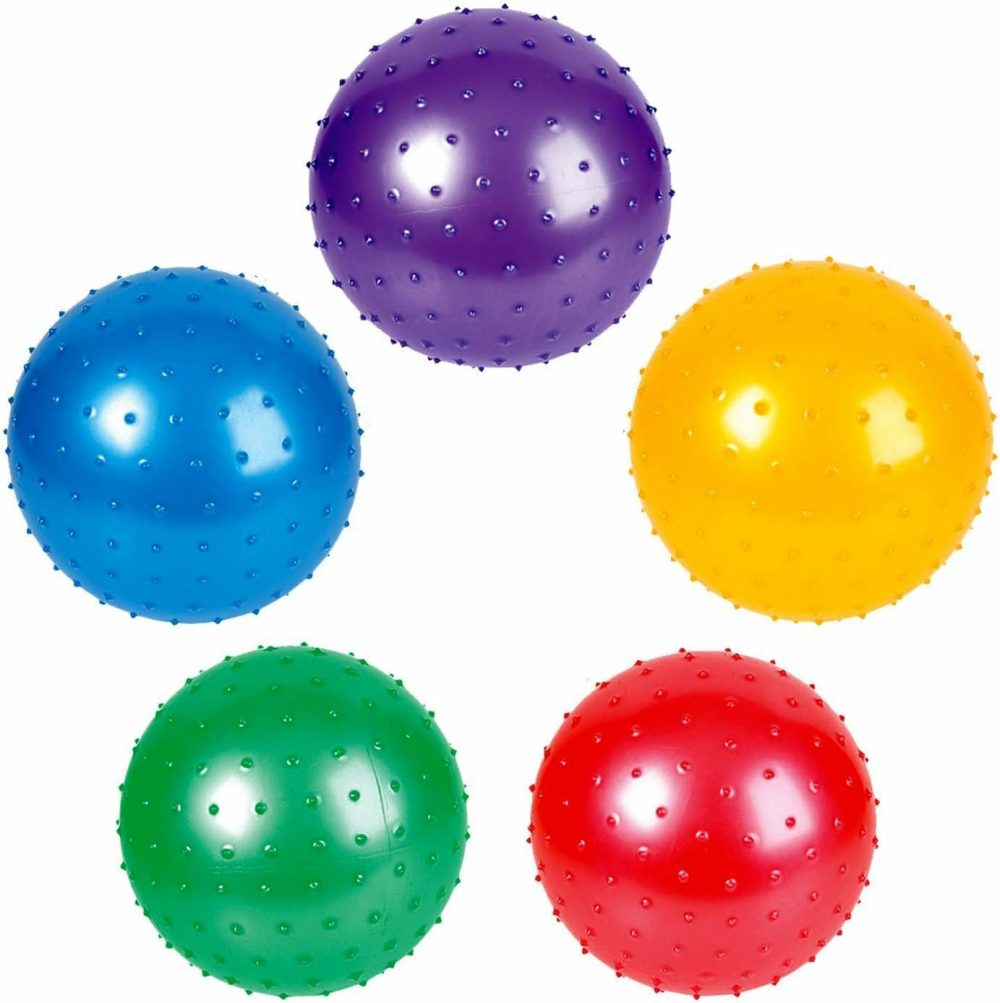 7 Inch Knobby Balls Assorted Colors  5 Pack  |  Balls All Toys Assorted