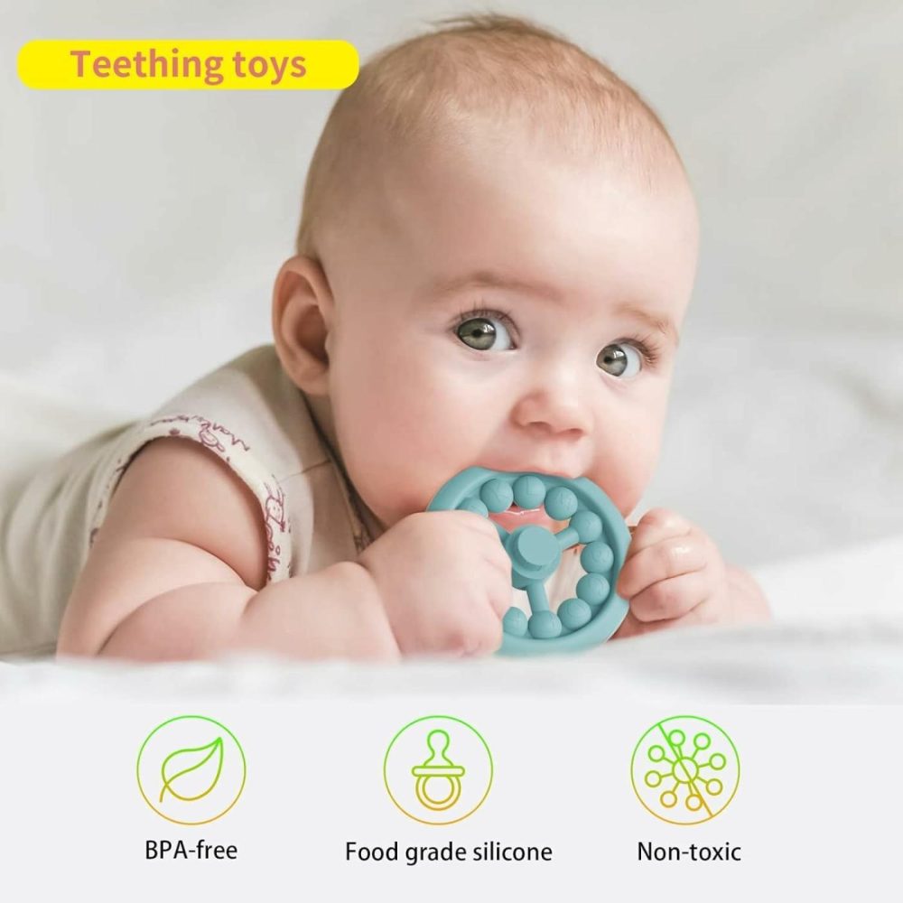 7 Pcs Stacking Toys Baby Toys  Toddler Montessori Sensory Soft Rings Stacker  Teething Infant Toy With Learning  Newborn Essentials Gifts For 6 9 12 18 Months One 1 Year Old Boys Girls  |  Sorting & Stacking Toys All Toys Rainbow