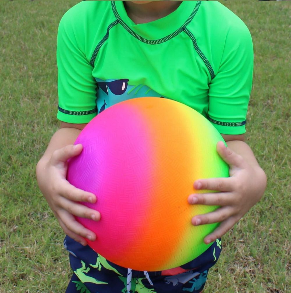 8.5 Inch Playground Balls Red  Blue  Green  Yellow And Rainbow!  |  Balls All Toys Balls