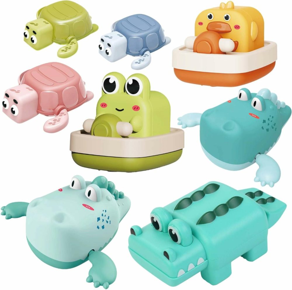 8-Pack Bath Toys For Kids Ages 1-3 – Mold Free Swimming Baby Bath Toys And Birthday Gifts For 1 Year Old Boys And Girls  |  Bath Toys All Toys Bath Toys