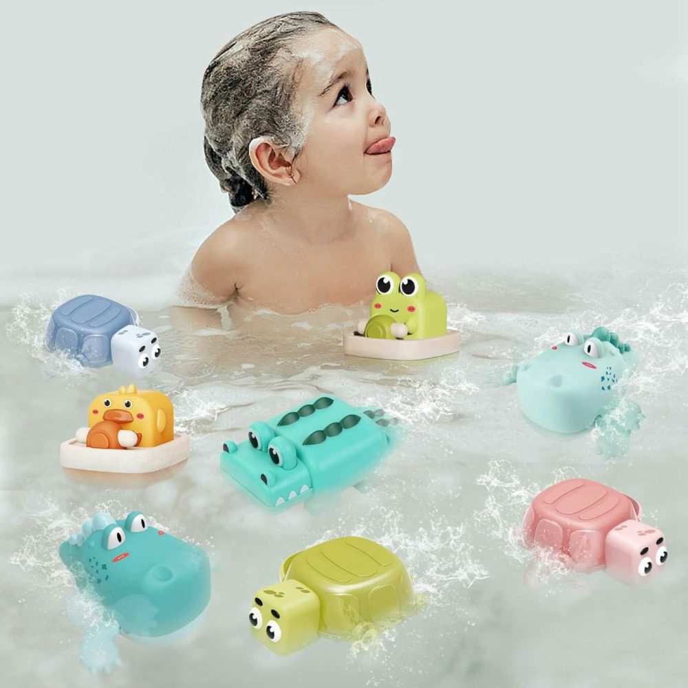 8-Pack Bath Toys For Kids Ages 1-3 – Mold Free Swimming Baby Bath Toys And Birthday Gifts For 1 Year Old Boys And Girls  |  Bath Toys All Toys Bath Toys