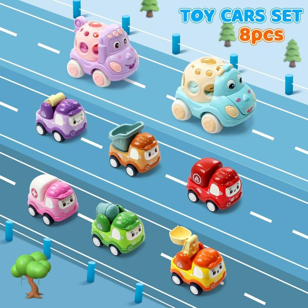 8 Pack Mini Toy Cars For Toddlers 1-3 Pull Back Cars For Toddlers 1 2 3 4 Year Old Truck Toys Friction Powered Car Kids Boys Birthday Gifts Baby Girls Toys  |  Push & Pull Toys All Toys Push & Pull Toys