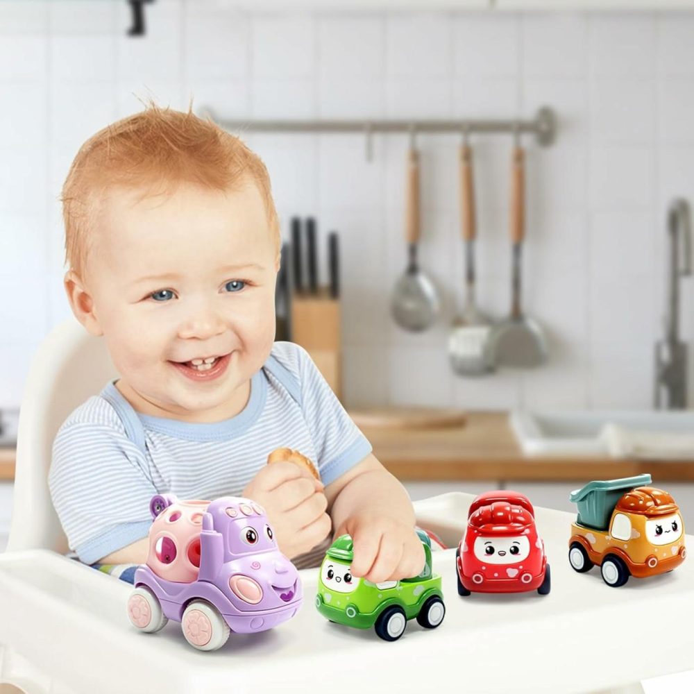 8 Pack Mini Toy Cars For Toddlers 1-3 Pull Back Cars For Toddlers 1 2 3 4 Year Old Truck Toys Friction Powered Car Kids Boys Birthday Gifts Baby Girls Toys  |  Push & Pull Toys All Toys Push & Pull Toys