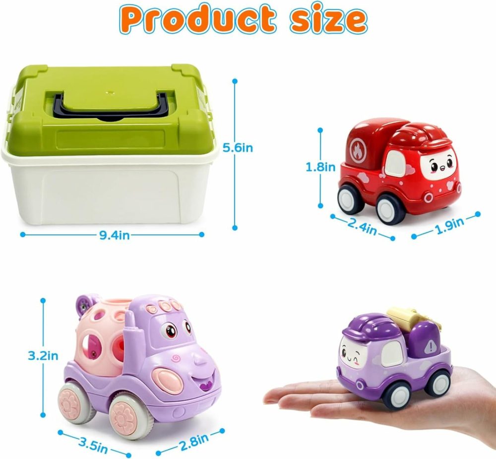 8 Pack Mini Toy Cars For Toddlers 1-3 Pull Back Cars For Toddlers 1 2 3 4 Year Old Truck Toys Friction Powered Car Kids Boys Birthday Gifts Baby Girls Toys  |  Push & Pull Toys All Toys Push & Pull Toys