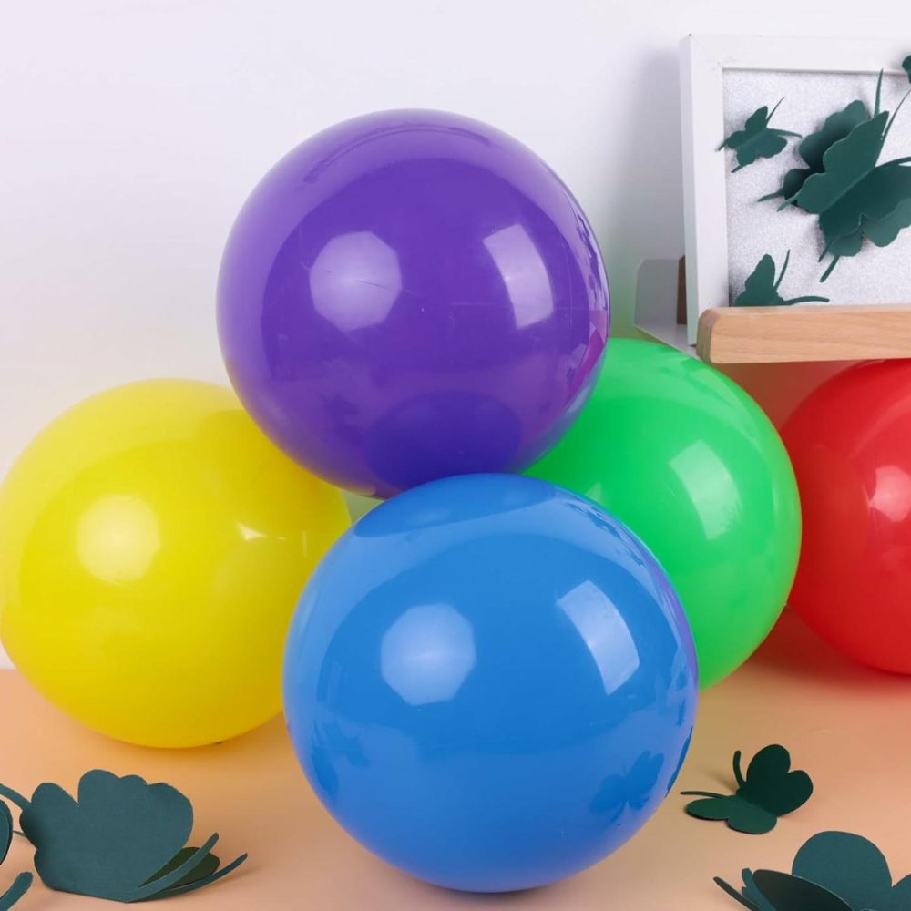 8Pcs Inflatable Bouncy Balls  Playground Balls Bouncing Sensory Balls With Hand Air Pump For Park Backyard Indoor Outdoor Games  |  Balls All Toys Balls